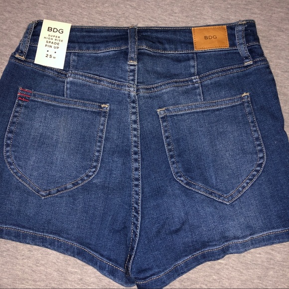 BDG Super High Rise Pin Up Jean Shorts - Picture 3 of 5